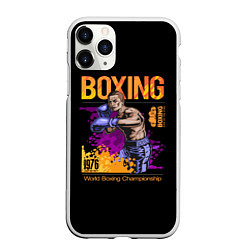 Чехол iPhone 11 Pro матовый BOXING - Бокс, цвет: 3D-белый