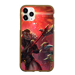 Чехол iPhone 11 Pro матовый Поход в подземелье, цвет: 3D-коричневый