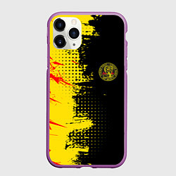 Чехол iPhone 11 Pro матовый Кобра Кай Cobra Kai, цвет: 3D-фиолетовый