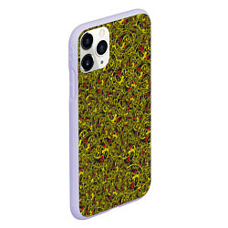 Чехол iPhone 11 Pro матовый Кобра Кай Паттерн Cobra Kai Pattern, цвет: 3D-светло-сиреневый — фото 2