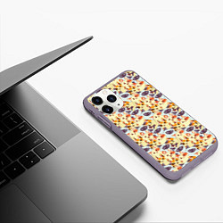 Чехол iPhone 11 Pro матовый Kittеns, цвет: 3D-серый — фото 2