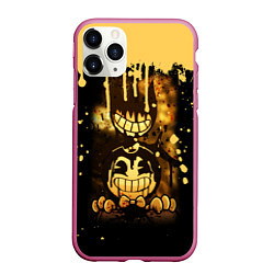 Чехол iPhone 11 Pro матовый Bendy And The Ink Machine Игра Бенди, цвет: 3D-малиновый