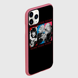 Чехол iPhone 11 Pro матовый Jujutsu Kaisen, цвет: 3D-малиновый — фото 2