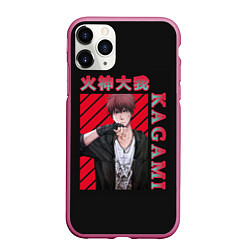 Чехол iPhone 11 Pro матовый Тайга Кагами Taiga Kagami, цвет: 3D-малиновый