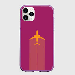 Чехол iPhone 11 Pro матовый В Пурпурном Небе, цвет: 3D-фиолетовый