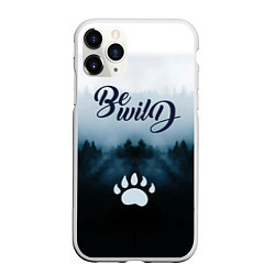Чехол iPhone 11 Pro матовый Be wild - лес, цвет: 3D-белый