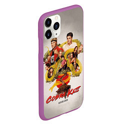 Чехол iPhone 11 Pro матовый КОБРА КАЙ COBRA KAI, цвет: 3D-фиолетовый — фото 2