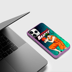 Чехол iPhone 11 Pro матовый Kuroko no Basuke, Midorima Shintaro Шинтаро Мидори, цвет: 3D-фиолетовый — фото 2