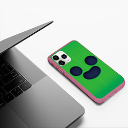 Чехол iPhone 11 Pro матовый Спайк BRAWL STARS образ, цвет: 3D-малиновый — фото 2