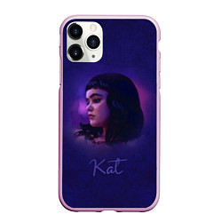 Чехол iPhone 11 Pro матовый Kat, цвет: 3D-розовый