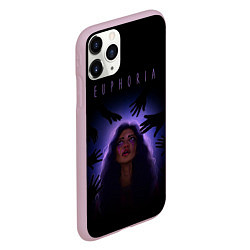 Чехол iPhone 11 Pro матовый Euphoria Rue, цвет: 3D-розовый — фото 2