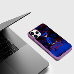 Чехол iPhone 11 Pro матовый POPPY PLAYTIME : ХАГГИ ВАГГИ : ПОППИ ПЛЕЙТАЙМ, цвет: 3D-фиолетовый — фото 2