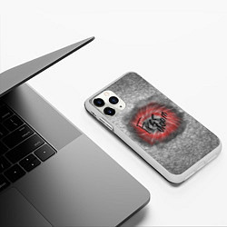 Чехол iPhone 11 Pro матовый Коллекция Get inspired! Free doom Абстракция 5427-, цвет: 3D-белый — фото 2