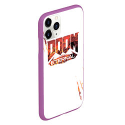 Чехол iPhone 11 Pro матовый Doom Eternal,, цвет: 3D-фиолетовый — фото 2