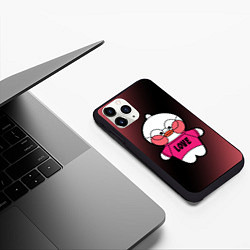 Чехол iPhone 11 Pro матовый LALAFANFAN - LOVE, цвет: 3D-черный — фото 2