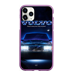 Чехол iPhone 11 Pro матовый Volvo 1989, цвет: 3D-фиолетовый