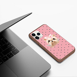 Чехол iPhone 11 Pro матовый Йорк с крылышками, цвет: 3D-коричневый — фото 2