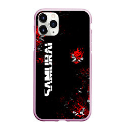 Чехол iPhone 11 Pro матовый КИБЕРПАНК 2077 SAMURAI CYBERPUNK 2077, цвет: 3D-розовый