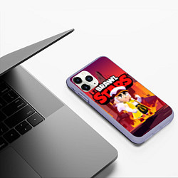 Чехол iPhone 11 Pro матовый FANG BRAWL STARS HELL, цвет: 3D-светло-сиреневый — фото 2