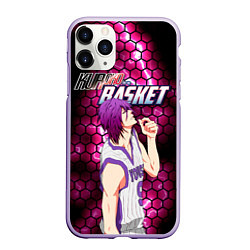 Чехол iPhone 11 Pro матовый Kuroko no Basuke, Murasakibara Atsushi Ацуши Мурас, цвет: 3D-светло-сиреневый