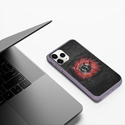 Чехол iPhone 11 Pro матовый Коллекция Get inspired! Free doom Абстракция 5427-, цвет: 3D-серый — фото 2