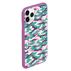 Чехол iPhone 11 Pro матовый Камуфляж Модный, цвет: 3D-фиолетовый — фото 2