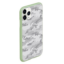 Чехол iPhone 11 Pro матовый Городской Абстрактный Камуфляж, цвет: 3D-салатовый — фото 2