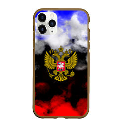 Чехол iPhone 11 Pro матовый Russia Облока, цвет: 3D-коричневый