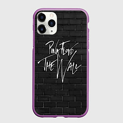 Чехол iPhone 11 Pro матовый PINK FLOYD - ПИНК ФЛОЙД СТЕНА, цвет: 3D-фиолетовый