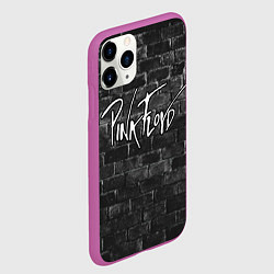Чехол iPhone 11 Pro матовый PINK FLOYD - ПИНК ФЛОЙД КИРПИЧНАЯ СТЕНА, цвет: 3D-фиолетовый — фото 2