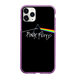 Чехол iPhone 11 Pro матовый PINK FLOYD - ПИНК ФЛОЙД, цвет: 3D-фиолетовый