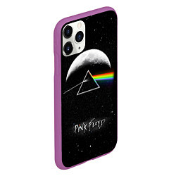 Чехол iPhone 11 Pro матовый PINK FLOYD LOGO ПИНК ФЛОЙД ЗВЕЗДЫ, цвет: 3D-фиолетовый — фото 2