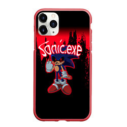 Чехол iPhone 11 Pro матовый Sonic Exe супер Игра супер!, цвет: 3D-красный