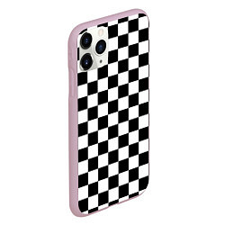 Чехол iPhone 11 Pro матовый Chess Squares Cubes, цвет: 3D-розовый — фото 2