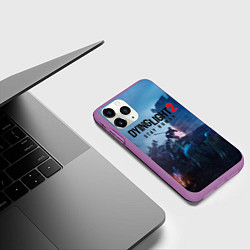 Чехол iPhone 11 Pro матовый Dying Light: Stay Human, цвет: 3D-фиолетовый — фото 2