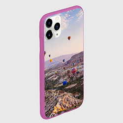 Чехол iPhone 11 Pro матовый Воздушные Шары!, цвет: 3D-фиолетовый — фото 2