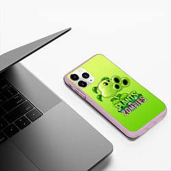 Чехол iPhone 11 Pro матовый Lants vs Zombies - Тристрел, цвет: 3D-розовый — фото 2