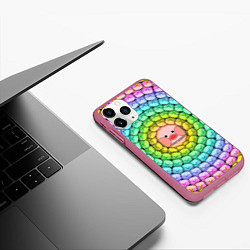 Чехол iPhone 11 Pro матовый Psychedelic Lalafanfan, цвет: 3D-малиновый — фото 2