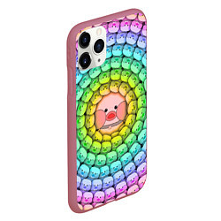 Чехол iPhone 11 Pro матовый Psychedelic Lalafanfan, цвет: 3D-малиновый — фото 2
