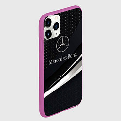 Чехол iPhone 11 Pro матовый Mercedes-Benz Sport, цвет: 3D-фиолетовый — фото 2