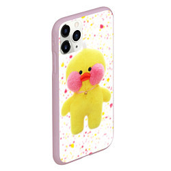 Чехол iPhone 11 Pro матовый УТЯ ЛАЛАФАНФАН - Желтенькая, цвет: 3D-розовый — фото 2
