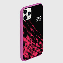 Чехол iPhone 11 Pro матовый Audi Текстура, цвет: 3D-фиолетовый — фото 2