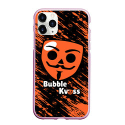 Чехол iPhone 11 Pro матовый БАБЛ КВАС - BUBBLE KVASS ИГРА, цвет: 3D-розовый