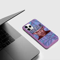 Чехол iPhone 11 Pro матовый Декстер: New Blood, цвет: 3D-фиолетовый — фото 2
