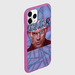 Чехол iPhone 11 Pro матовый Декстер: New Blood, цвет: 3D-фиолетовый — фото 2