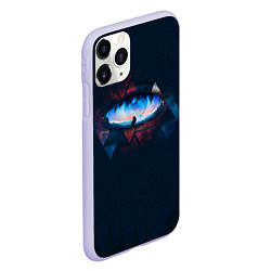 Чехол iPhone 11 Pro матовый The lone wolf, цвет: 3D-светло-сиреневый — фото 2