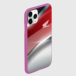 Чехол iPhone 11 Pro матовый Honda Текстура, цвет: 3D-фиолетовый — фото 2