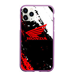 Чехол iPhone 11 Pro матовый Honda Logo Auto, цвет: 3D-фиолетовый