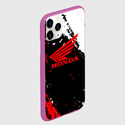 Чехол iPhone 11 Pro матовый Honda Logo Auto, цвет: 3D-фиолетовый — фото 2
