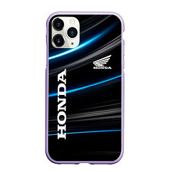 Чехол iPhone 11 Pro матовый Honda Хонда, цвет: 3D-светло-сиреневый